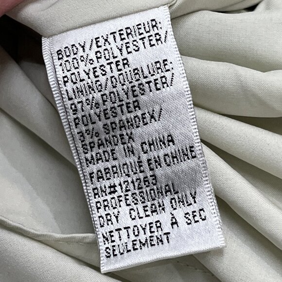 Mikael Aghal Dress Womens 12 Chiffon Floral Lined Ruffle Semi Sheer Midi Fairy‎ - Picture 10 of 11